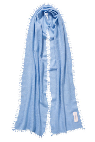 Kaschmirschal Slim Galactic Bleu – Lurex, Cashmere | PURSCHOEN