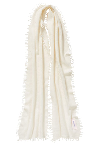 Kaschmirschal Slim Galactic Natural  –  Lurex, Cashmere | PURSCHOEN