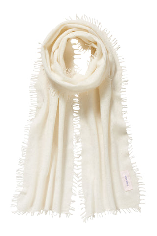 Kaschmirschal Slim Galactic Natural  –  Lurex, Cashmere | PURSCHOEN