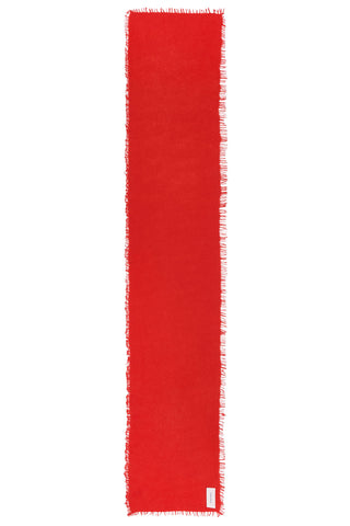 Kaschmirschal Slim Tomato – einfarbig 100 % Cashmere | PURSCHOEN