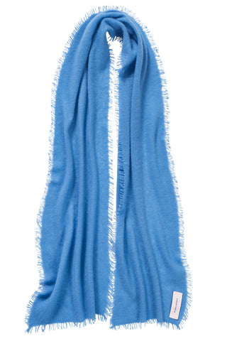 Kaschmirschal Slim Gletscher – einfarbig 100 % Cashmere | PURSCHOEN