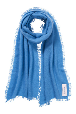 Kaschmirschal Slim Gletscher – einfarbig 100 % Cashmere | PURSCHOEN