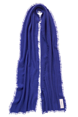 Kaschmirschal Slim Lavender Night – einfarbig 100 % Cashmere | PURSCHOEN