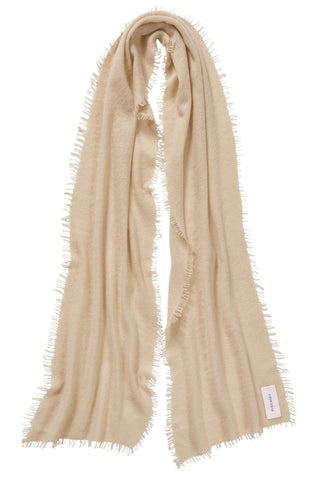Kaschmirschal Slim Safari Dust – einfarbig 100 % Cashmere | PURSCHOEN