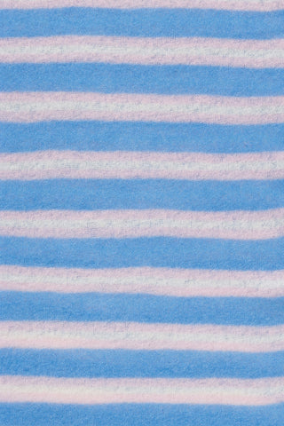 Kaschmirschal Slim Carmel Stripes Blue Rose – gestreift | PURSCHOEN