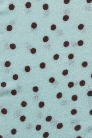Polka Dot Kaschmirschal Stardust Sky Blue Brown Slim – gepunktet | PURSCHOEN