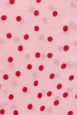 Polka Dot Kaschmirschal Stardust Rose Red Slim – gepunktet | PURSCHOEN