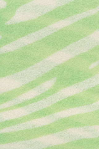 Kaschmirschal Zebra Punk Powder Lime White – bedruckt, 100 % Cashmere | PURSCHOEN