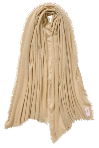 Kaschmirschal Safari Dust – einfarbig, 100 % Cashmere | PURSCHOEN