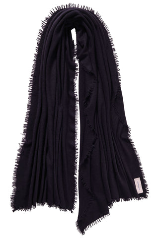 Kaschmirschal Purple Night – einfarbig, 100 % Cashmere | PURSCHOEN