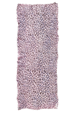 Kaschmirschal Leo Rose Chocolate – bedruckt, 100 % Cashmere | PURSCHOEN