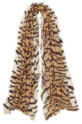 Schal tiger camel