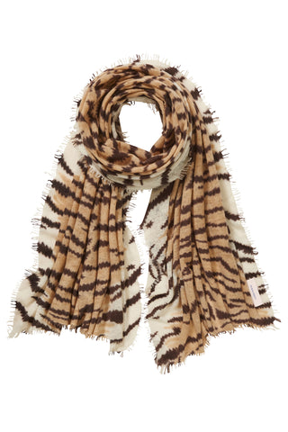 Schal tiger camel