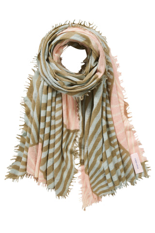 Kaschmirschal Sensu Schilf-Wasser – bedruckt, 100 % Cashmere | PURSCHOEN
