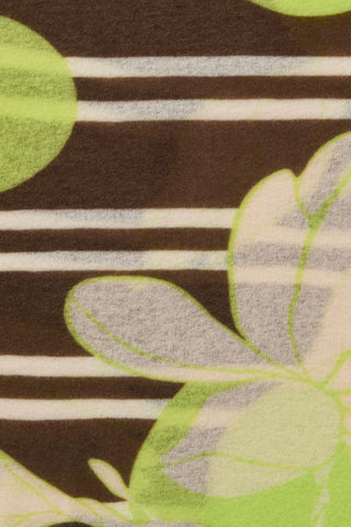 Kaschmirschal Sola Luna Teak-Lime – bedruckt, 100 % Cashmere | PURSCHOEN