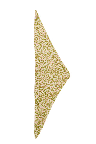 Dreieckstuch aus Kaschmir Leo Rose Green – modisches Halstuch | PURSCHOEN