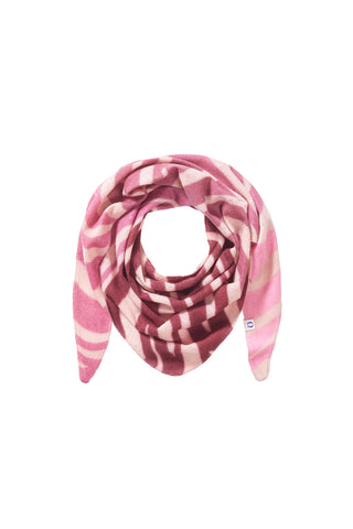 Kaschmir-Dreieckstuch Zebra Punk Sorbet Rose | PURSCHOEN