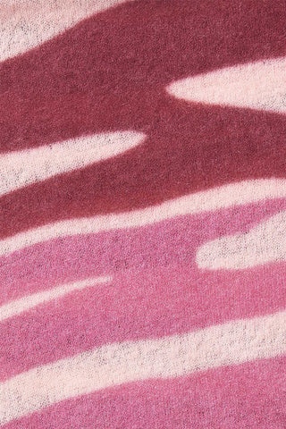 Kaschmir-Dreieckstuch Zebra Punk Sorbet Rose | PURSCHOEN