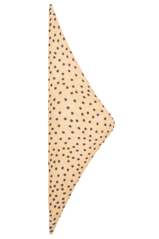 Polka Dot Kaschmir-Dreieckstuch Stardust Mandel Dark Grey | PURSCHOEN