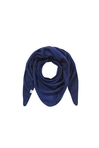 Dreieckstuch aus Kaschmir Navy Blue – modisches Halstuch | PURSCHOEN