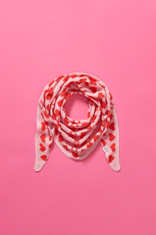 Heartbeat – Kaschmir Dreieckstuch Rose Chili Red | PURSCHOEN