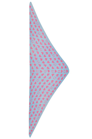 Heartbeat – Kaschmir Dreieckstuch Blue Sky-Pink | PURSCHOEN