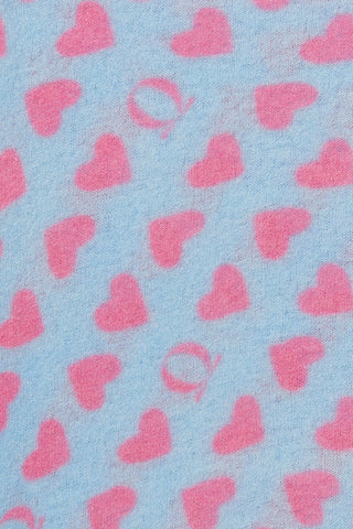 Heartbeat – Kaschmir Dreieckstuch Blue Sky-Pink | PURSCHOEN