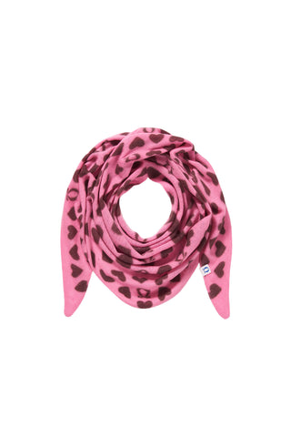 Heartbeat – Kaschmir Dreieckstuch Pink-Chocolate | PURSCHOEN