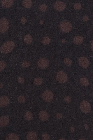 Polka Dot Kaschmir-Dreieckstuch Stardust Black Bitter Chocolate | PURSCHOEN