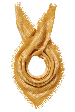 Bandana Maxi-Tuch Paisley Bloom Puder Olive Natural | PURSCHOEN