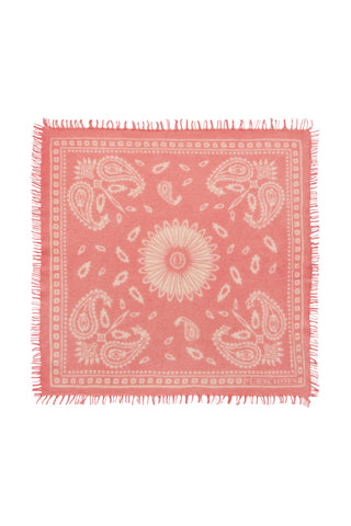 Bandana-Tuch 60 × 60 cm Paisley Bloom Bubble Gum-White | PURSCHOEN