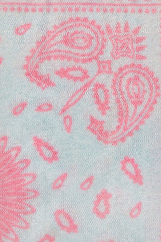 Bandana-Maxi-Tuch Paisley Bloom Bleu Flamingo | PURSCHOEN