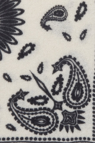 Bandana-Tuch 60 × 60 cm Paisley Bloom Natural-Black | PURSCHOEN