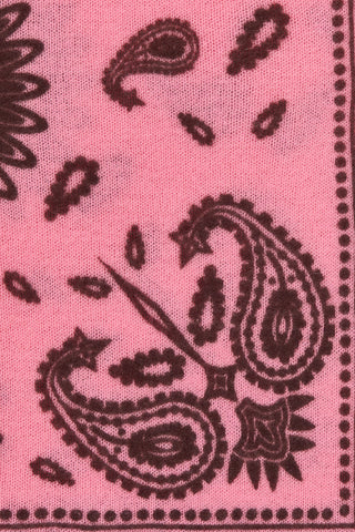 Bandana-Tuch 60 × 60 cm Paisley Bloom Pink-Chocolate | PURSCHOEN