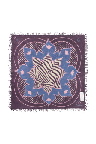 Felt-Bandana 60 x 60 Cosmic Safari Midnight Purple Ice | PURSCHOEN