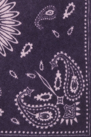 Bandana-Tuch 60 × 60 cm Paisley Midnight Purple-Rose | PURSCHOEN