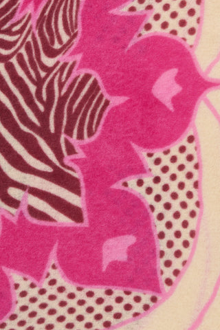 Felt-Bandana 60 x 60 Cosmic Safari Natural Pink | PURSCHOEN