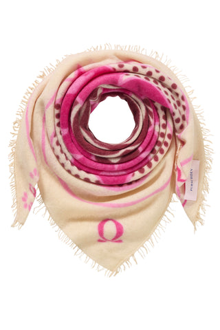 Felt-Bandana 60 x 60 Cosmic Safari Natural Pink | PURSCHOEN