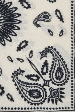 Bandana Maxi-Tuch 92 × 92 cm Paisley Bloom Natural-Black | PURSCHOEN