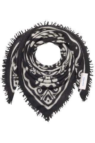Felt Maxi-Bandana 92 x 92 Tijuana Black White | PURSCHOEN