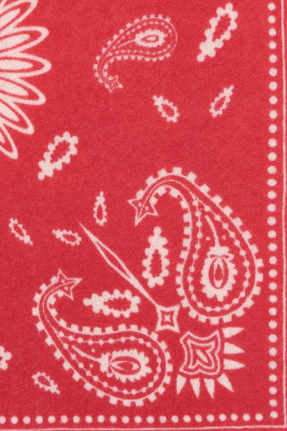 Bandana Maxi-Tuch 92 × 92 cm Paisley Tomato-Natural | PURSCHOEN