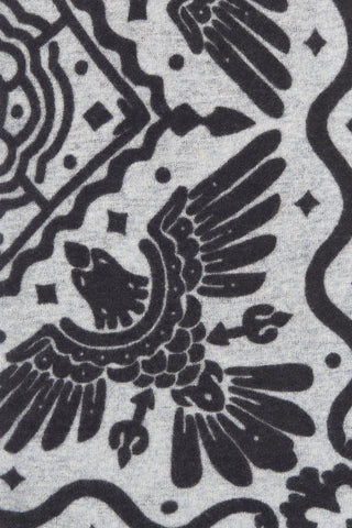 Felt Maxi-Bandana 92 x 92 Tijuana Silver Melange Black | PURSCHOEN