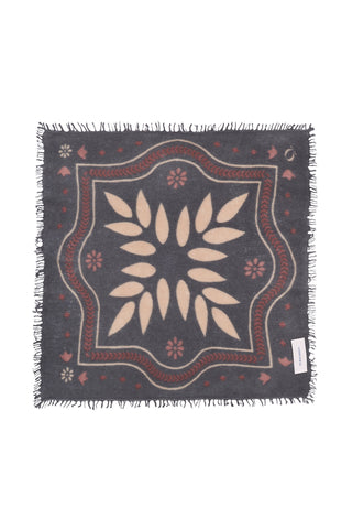 Felt-Bandana 60 x 60 Velvet Ranch Dark Grey | PURSCHOEN