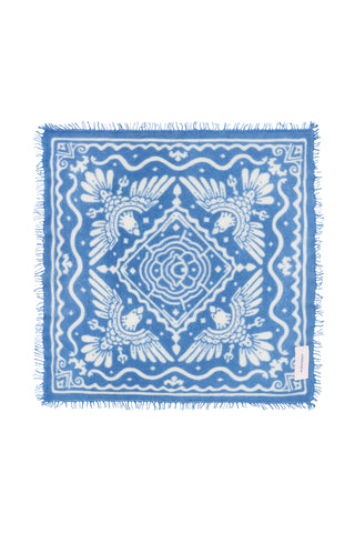 Felt-Bandana 60 x 60 Tijuana Vintage Blue Natural | PURSCHOEN