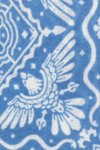 Felt-Bandana 60 x 60 Tijuana Vintage Blue Natural | PURSCHOEN