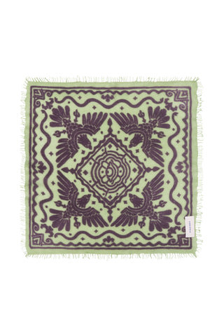 Felt-Bandana 60 x 60 Tijuana Puder Lime Plum | PURSCHOEN