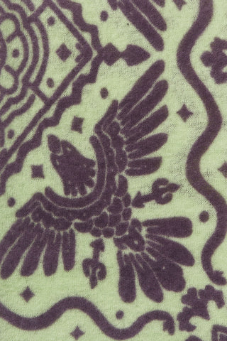 Felt-Bandana 60 x 60 Tijuana Puder Lime Plum | PURSCHOEN