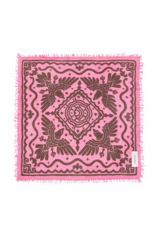 Felt-Bandana 60 x 60 Tijuana Pink Brown | PURSCHOEN