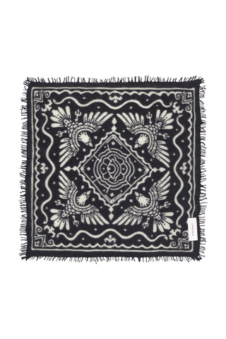 Felt-Bandana 60 x 60 Tijuana Black White | PURSCHOEN