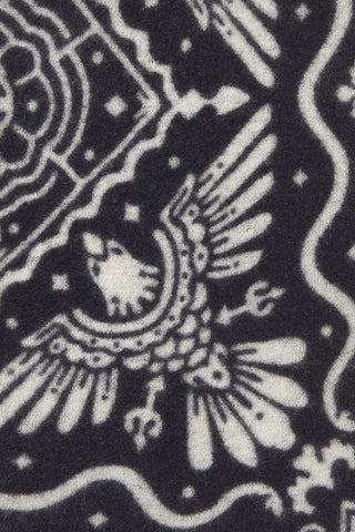 Felt-Bandana 60 x 60 Tijuana Black White | PURSCHOEN